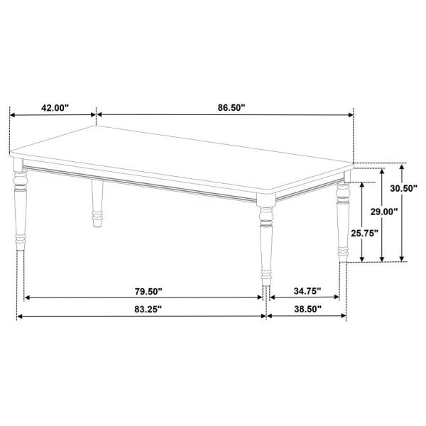 Willowbrook - 9 Piece Rectangular Dining Table Set - Chestnut Online now