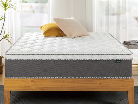 Zinus 30cm Euro Top Latex & Memory Foam Hybrid ‘Cool’ Spring Mattress with Encasement (12”) on Sale