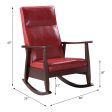 Raina - Rocking Chair - Red   Espresso Online