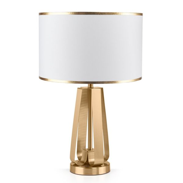 White & Gold 23 inch 1-Light Table Lamps with Metal Base- Includes 2- Model Mardes Online