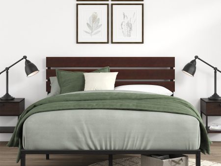 Figari Metal and Bamboo Platform Bed Frame Online