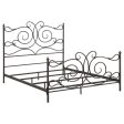 Parleys - Metal Eastern King Open Frame Bed - Dark Bronze For Sale