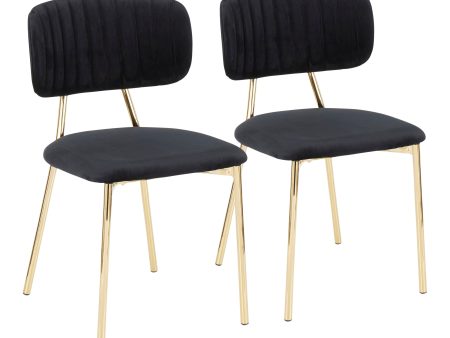 Bouton - Contemporary   Glam Chair (Set of 2) For Discount