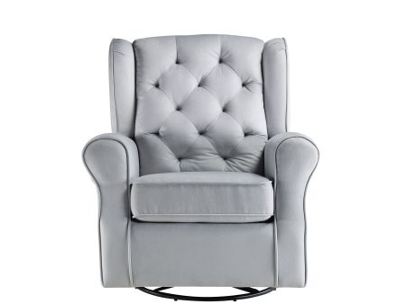 Zeger - Glider Chair With Swivel - Gray on Sale