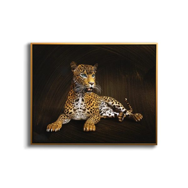 Wild Life Leopard Canvas- Frame Optional- Model #4836047 on Sale