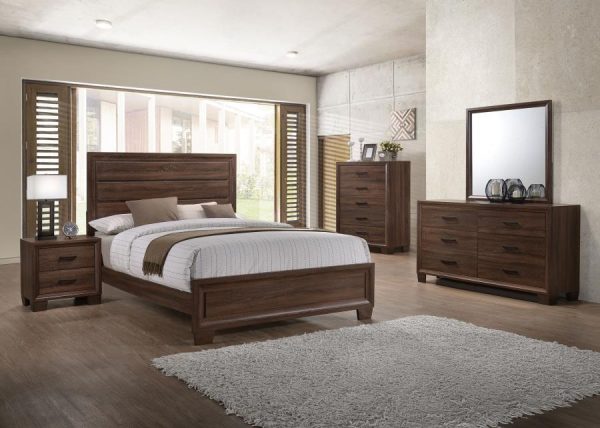 Brandon - 6-Drawer Dresser With Mirror - Warm Brown Online