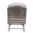 Cast Aluminum Club Motion Chair With Cushion (Set of 2) - Gray Hot on Sale