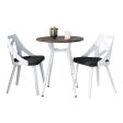 Clara Charlotte - 3 Piece Round Dinette Set Vintage With Rounded Online Sale