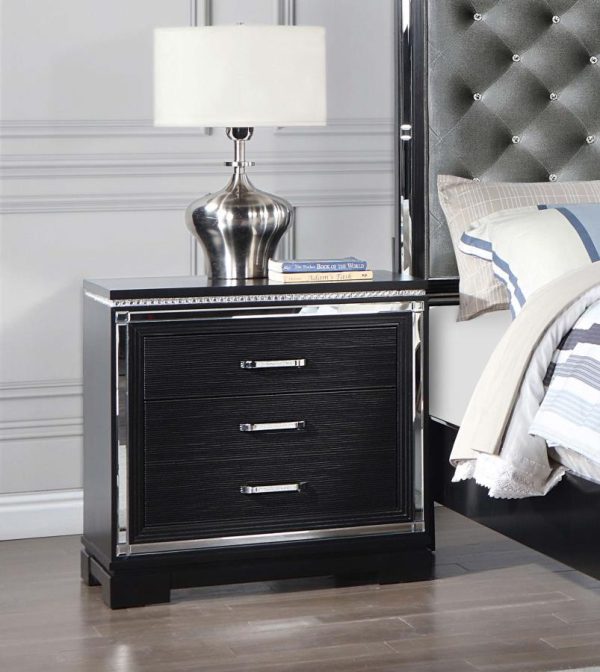 Cappola - 2-Drawer Nightstand - Black Online now