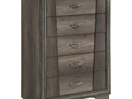 Janine - 5-Drawer Bedroom Chest - Gray Discount