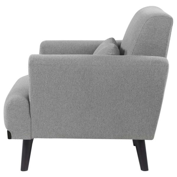 Blake - Upholstered Track Arm Accent Chair - Sharkskin For Discount