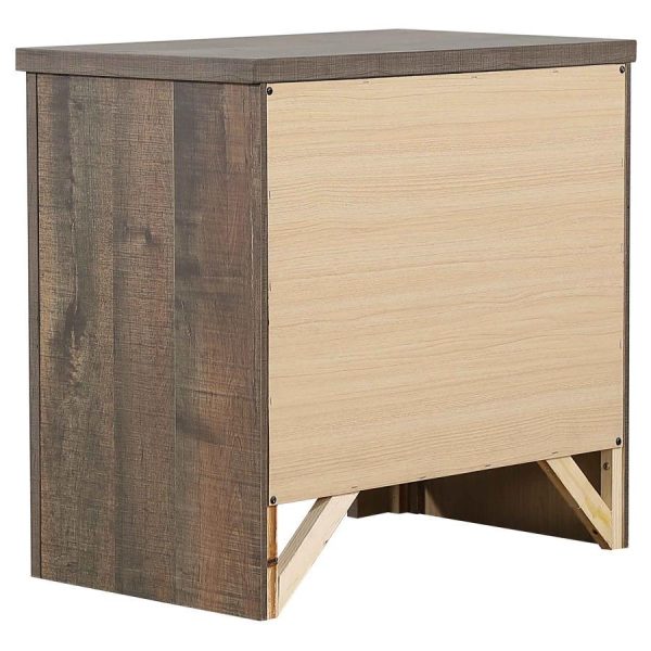 Frederick - 2-Drawer Nightstand - Weathered Oak Online Hot Sale