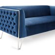 Blue Velvet Loveseat- Model Vermont Sale