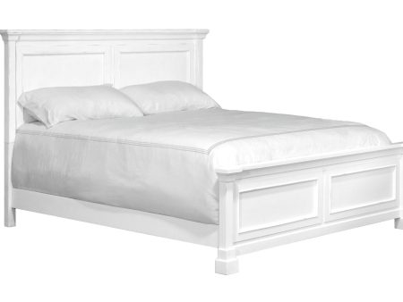 King Coastal Panel Bed - White on Sale