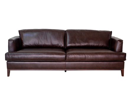 Aspen - Top Grain Leather Sofa For Cheap