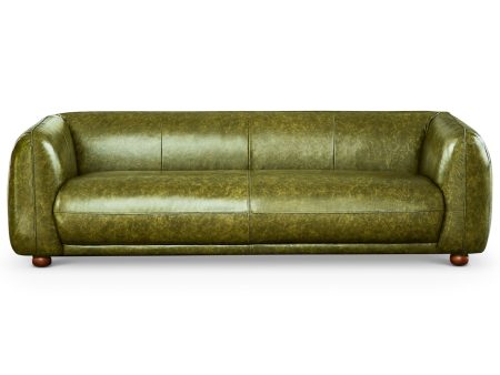 Marlon - Luxury Italian Leather Sofa - Green Online Hot Sale