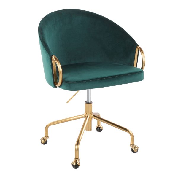 Claire - Stylish Design Contemporary   Glam Task Chair For Discount