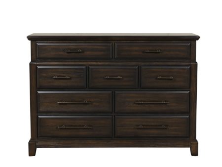 9 Drawer Dresser - Mahogany Online Sale