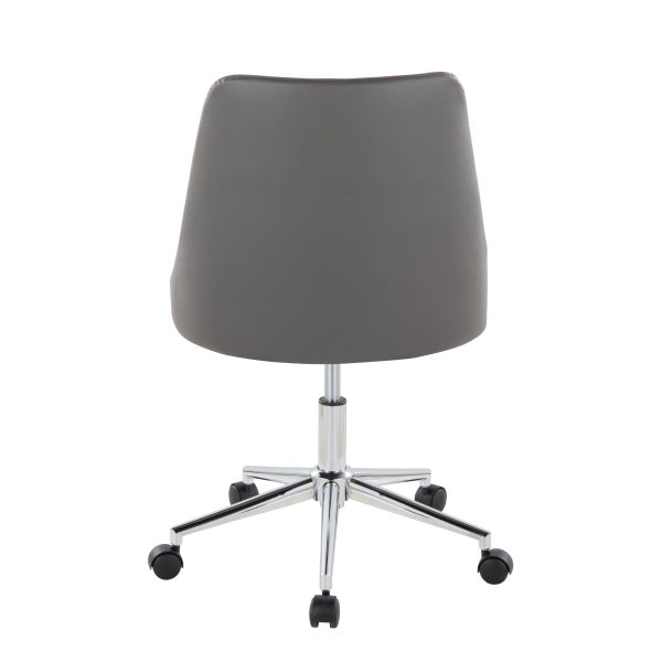 Marche - Contemporary Swivel Task Chair With Casters For Sale