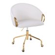 Claire - Stylish Design Contemporary   Glam Task Chair For Discount