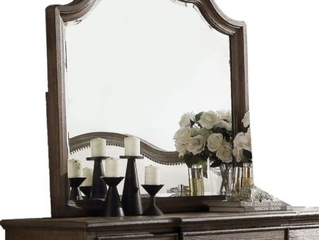 Baudouin - Weathered Mirror - Oak Online