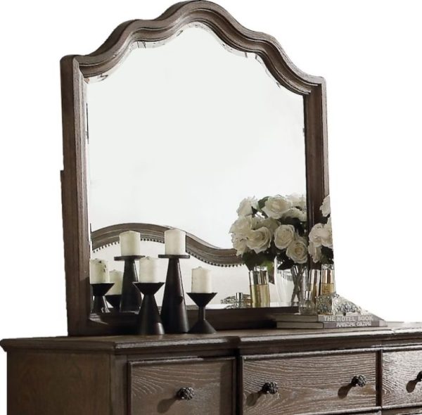 Baudouin - Weathered Mirror - Oak Online