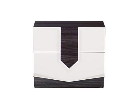 Vios - Zebra High Gloss Nightstand - White Discount