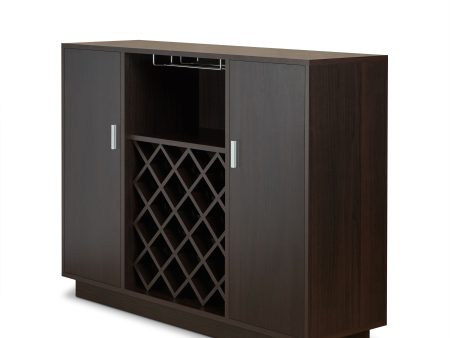 Hazen - Wine Cabinet - Espresso For Cheap