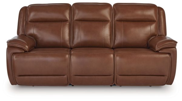 Healy Pier - Chocolate - Power Reclining Sofa   Adj Headrest Fashion