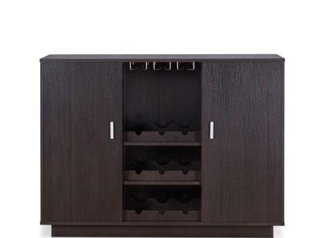 Hazen - Wine Cabinet II - Espresso Online Sale