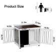 Doodle - Dog Cage, Kennel With 2 Doors, Dog Crate Interior Furniture, Heavy Duty Wooden Dog Cage For Medium And Small Dogs - White Online Sale