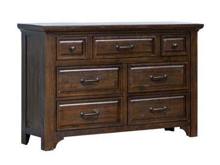 Verna - 7 Drawer Dresser - Brown For Cheap