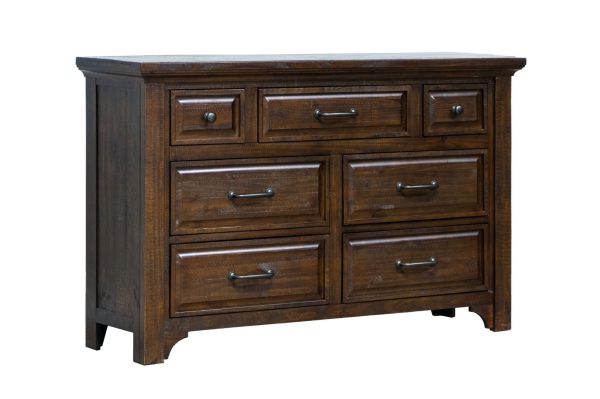 Verna - 7 Drawer Dresser - Brown For Cheap