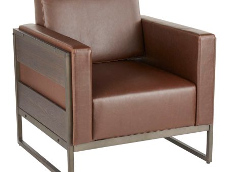 Drift - Industrial Lounge Chair - Espresso Cheap