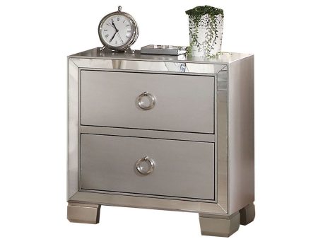 Voeville II - Nightstand - Silver Online Hot Sale