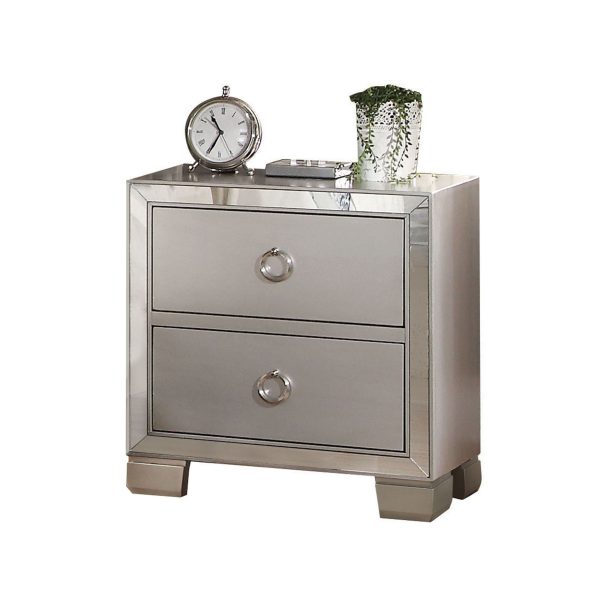 Voeville II - Nightstand - Silver Online Hot Sale