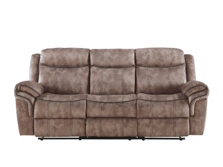 Zubaida - Two Tone Velvet Recliner Sofa With USB Port Drop Down Table on Sale