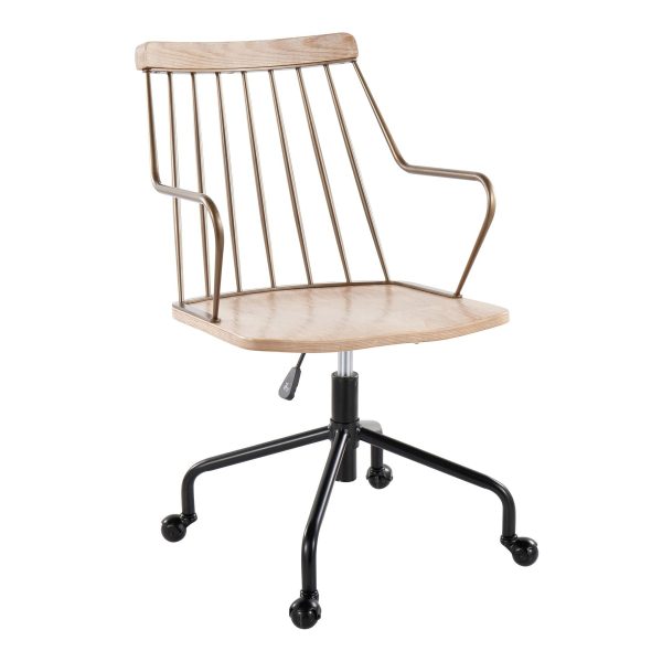 Preston - Farmhouse Adjustable Office Chair Hot on Sale