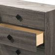 Avantika - Faux Marble Top Rustic Dresser - Gray   Marble   Oak Fashion