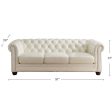 Aliso - Leather Sofa - Creamy White Online