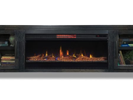 Tybee - Electric Fireplace TV Console For TVs Up To 95  - Clove Fashion