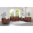 Ashby - Leather Sofa - Pecan For Sale