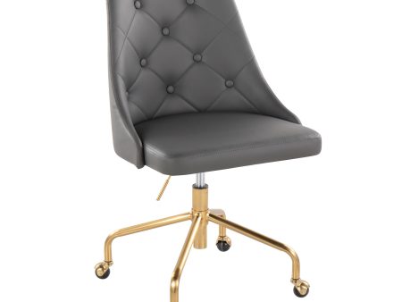 Marche - Contemporary Adjustable Office Chair With Casters For Sale