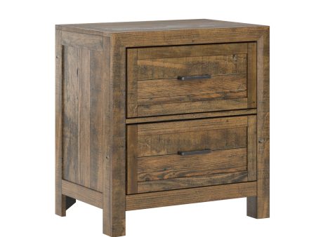 Lisque - 2 Drawer Nightstand - Brown Online