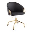 Claire - Stylish Design Contemporary   Glam Task Chair For Discount