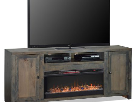 Joshua Creek - Electric Fireplace TV Stand For TVs Up To 95  - Barnwood Online Sale