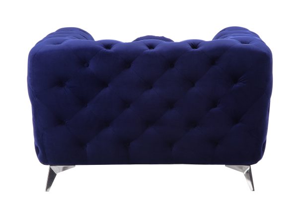 Atronia - Velvet Chair - Blue Cheap