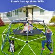 10Ft Climbing Dome For Kids Jungle Gym Apply To Park Dome Climber With Hammock Playground Equipment - Colorful on Sale