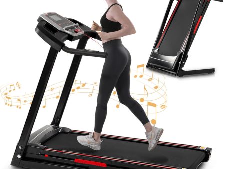 Folding Treadmills For Home - 3.5Hp Portable Foldable With Incline, Electric Treadmill For Running Walking Jogging Exercise With 12 Preset Programs, Indoor Workout Training Space Save Apartment, App - Black Sale