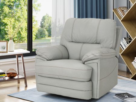 Wide - Faux Leather Manual Swivel Standard Recliner Supply